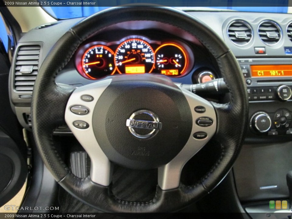 Charcoal Interior Steering Wheel for the 2009 Nissan Altima 2.5 S Coupe #90187760