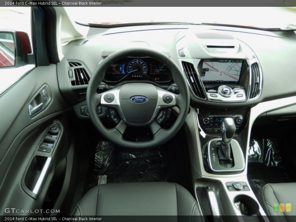 Charcoal Black Interior Dashboard for the 2014 Ford C-Max Hybrid SEL #90188585