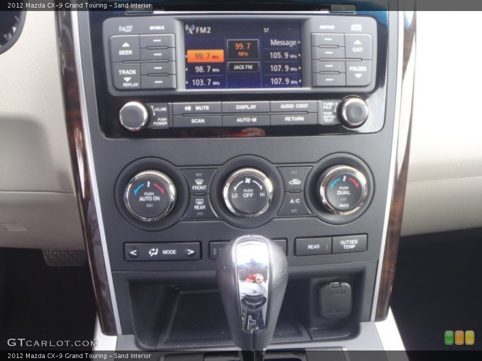 Sand Interior Controls for the 2012 Mazda CX-9 Grand Touring #90188762
