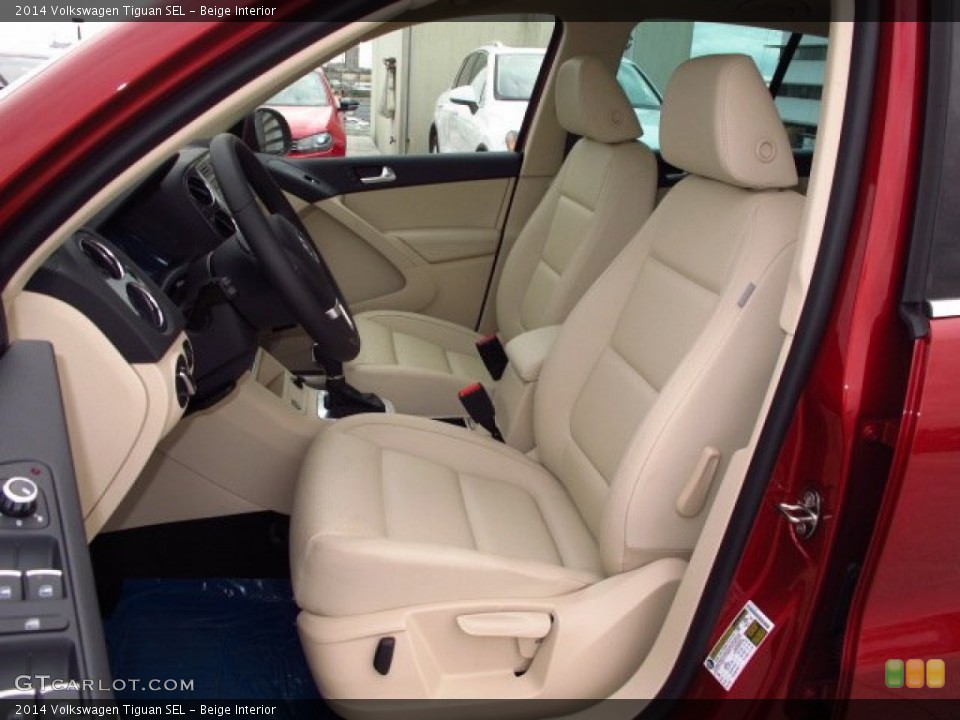 Beige Interior Front Seat for the 2014 Volkswagen Tiguan SEL #90189611