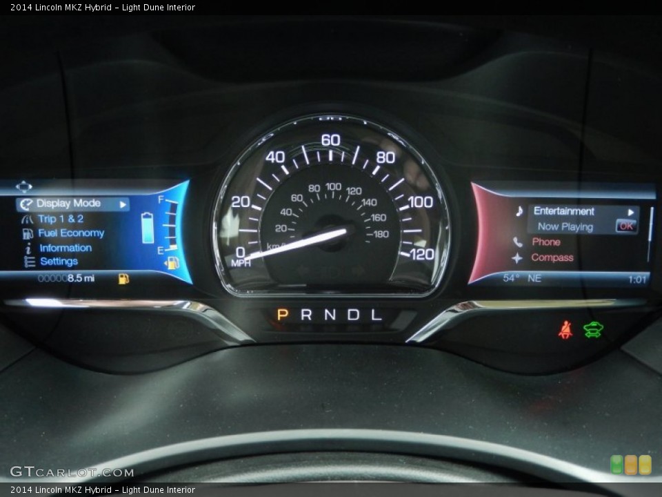 Light Dune Interior Gauges for the 2014 Lincoln MKZ Hybrid #90189887