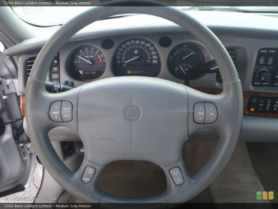 Medium Gray Interior Steering Wheel for the 2000 Buick LeSabre Limited #90190124