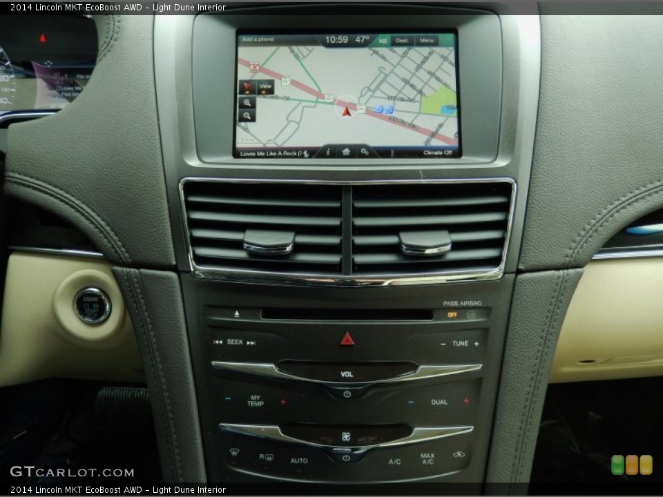 Light Dune Interior Navigation for the 2014 Lincoln MKT EcoBoost AWD #90190248