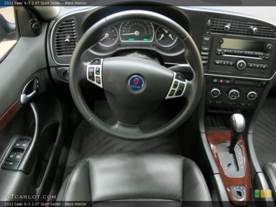 Black Interior Dashboard for the 2011 Saab 9-3 2.0T Sport Sedan #90190980