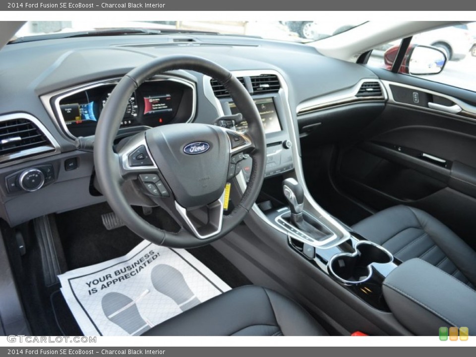 Charcoal Black 2014 Ford Fusion Interiors