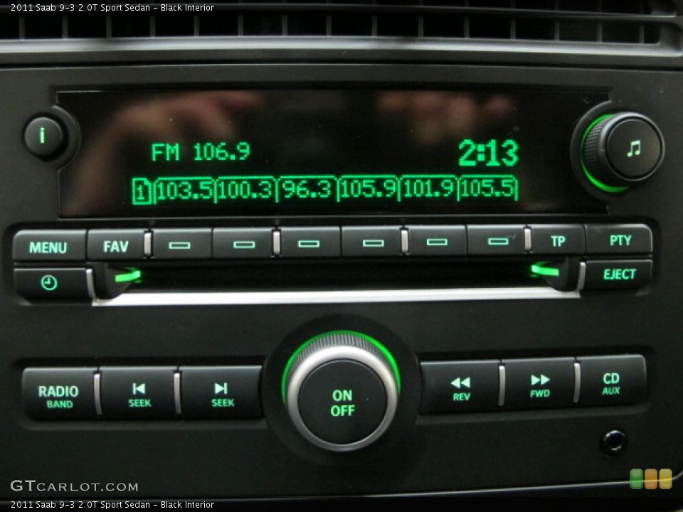 Black Interior Audio System for the 2011 Saab 9-3 2.0T Sport Sedan #90191102