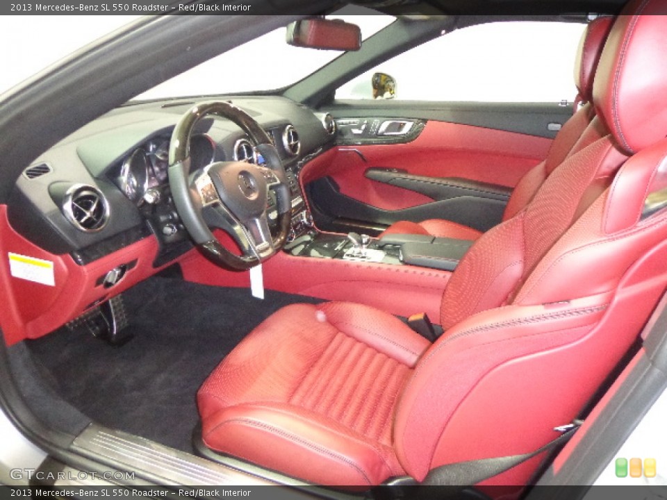 Red/Black 2013 Mercedes-Benz SL Interiors
