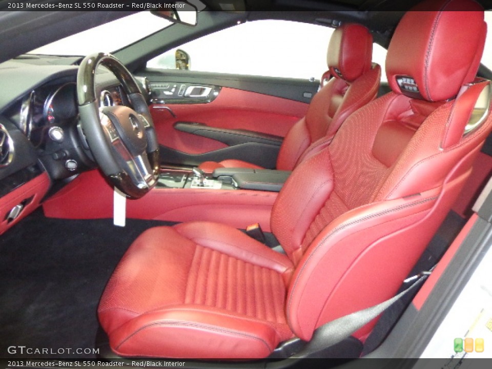Red/Black Interior Front Seat for the 2013 Mercedes-Benz SL 550 Roadster #90192017
