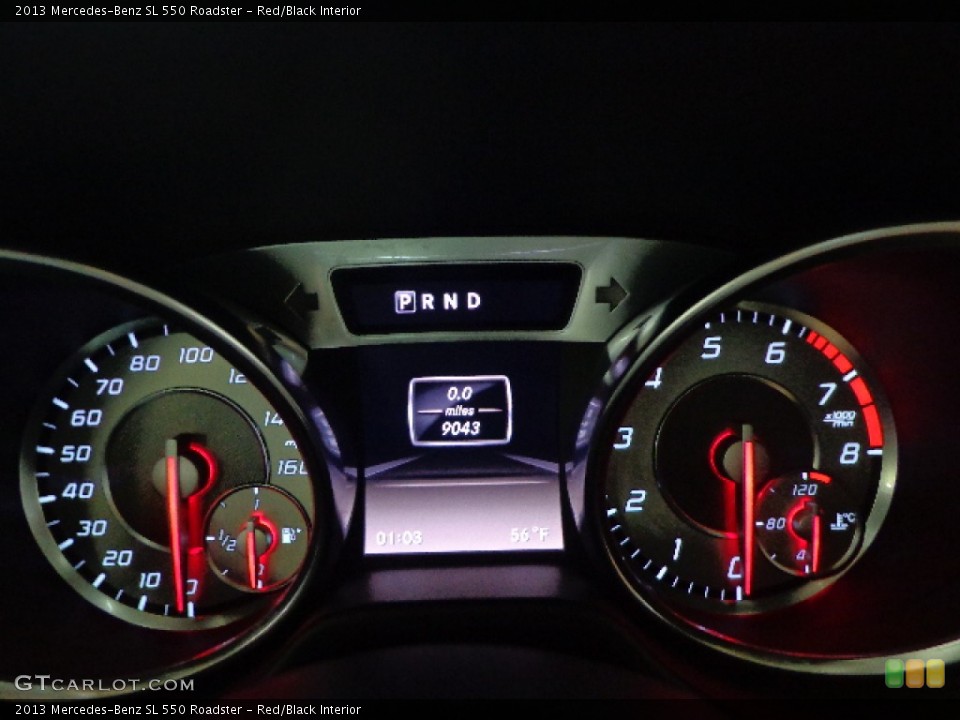 Red/Black Interior Gauges for the 2013 Mercedes-Benz SL 550 Roadster #90192092