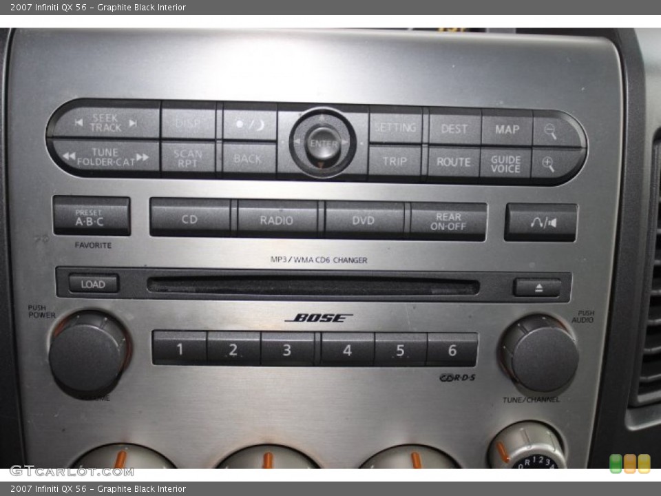Graphite Black Interior Controls for the 2007 Infiniti QX 56 #90192515