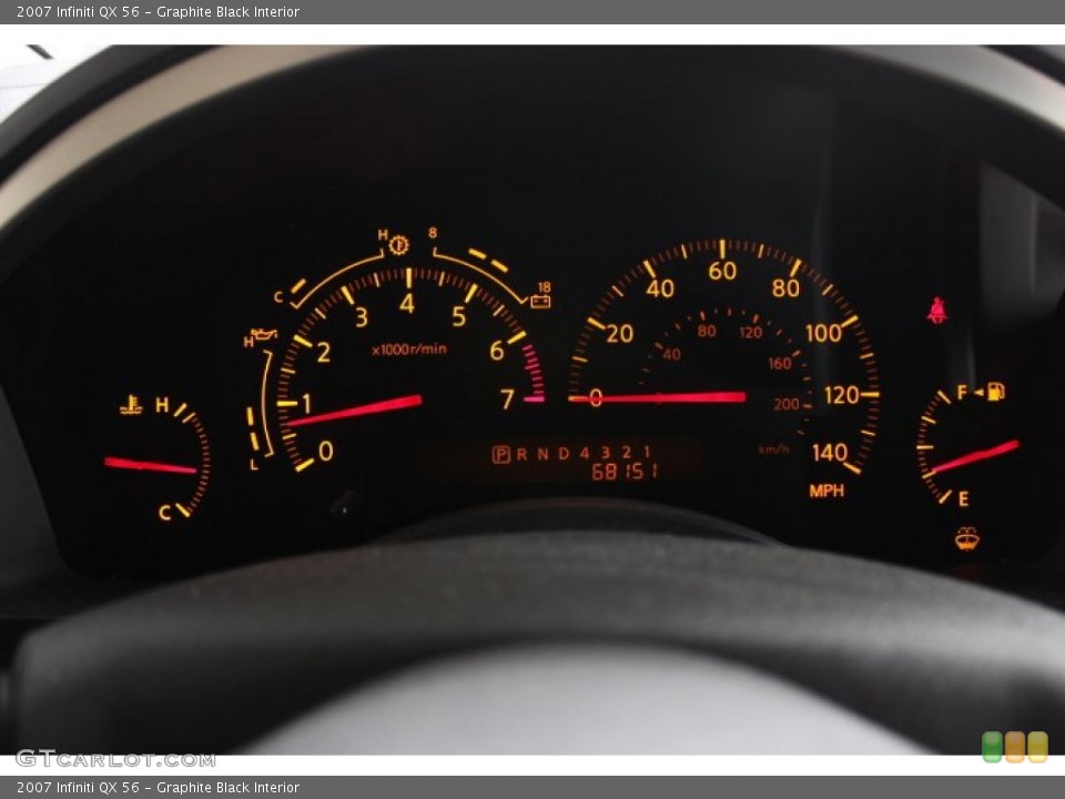 Graphite Black Interior Gauges for the 2007 Infiniti QX 56 #90192959