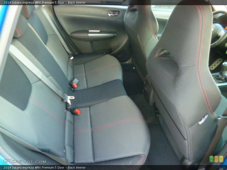 Black Interior Rear Seat for the 2014 Subaru Impreza WRX Premium 5 Door #90193985