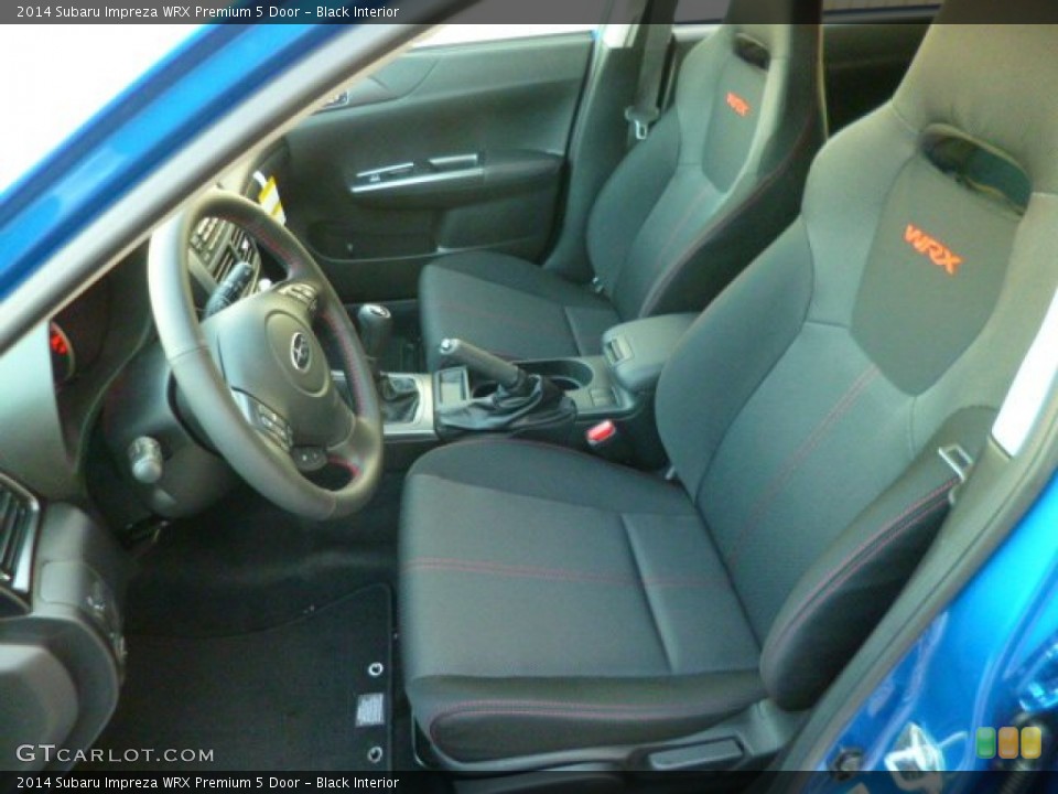 Black Interior Front Seat for the 2014 Subaru Impreza WRX Premium 5 Door #90194066