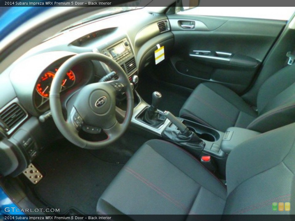 Black Interior Prime Interior for the 2014 Subaru Impreza WRX Premium 5 Door #90194090