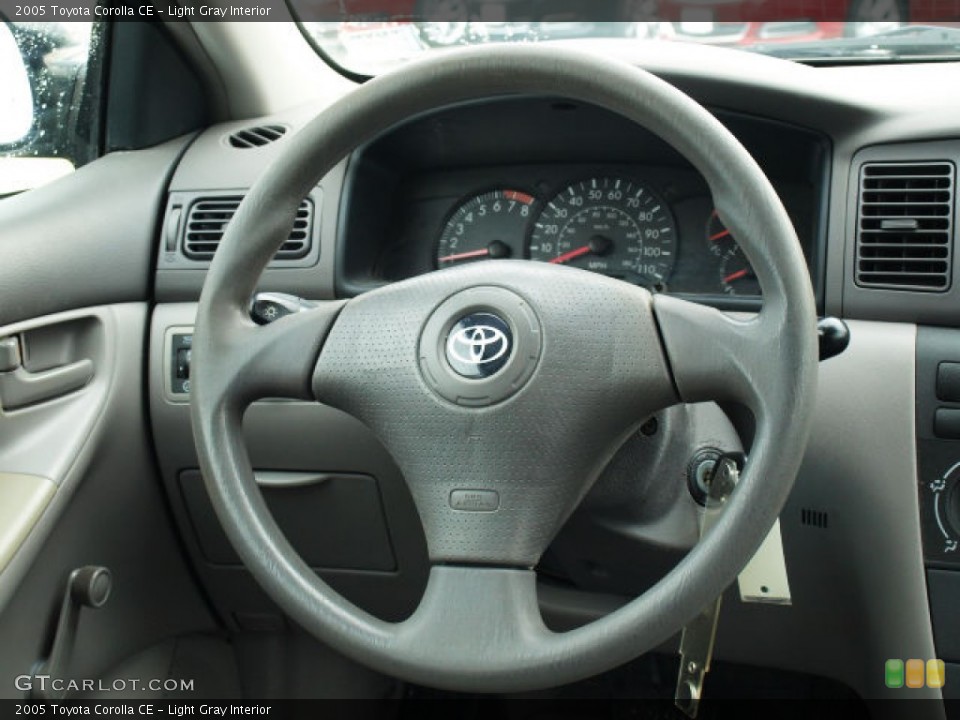 Light Gray Interior Steering Wheel for the 2005 Toyota Corolla CE #90195737