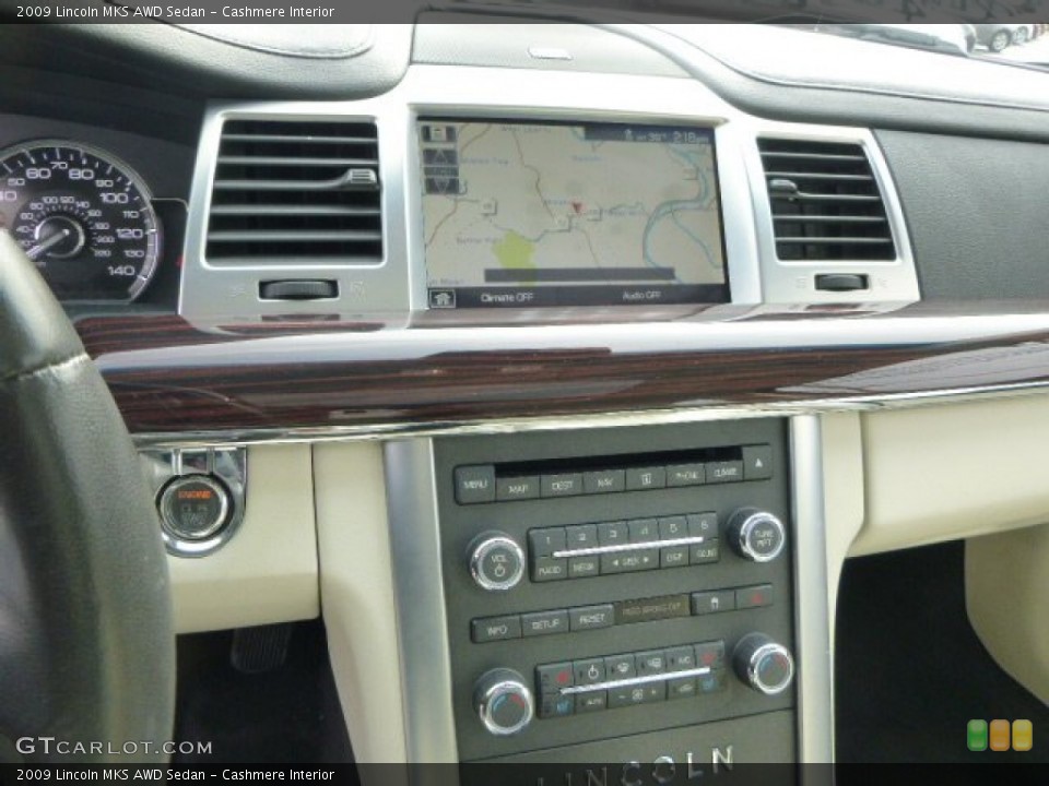Cashmere Interior Controls for the 2009 Lincoln MKS AWD Sedan #90199583