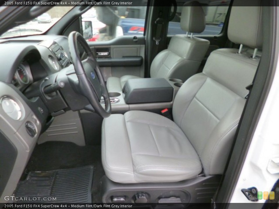 Medium Flint/Dark Flint Grey Interior Front Seat for the 2005 Ford F150 FX4 SuperCrew 4x4 #90200348
