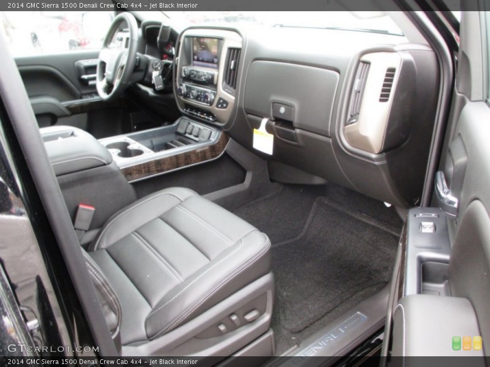 Jet Black Interior Photo for the 2014 GMC Sierra 1500 Denali Crew Cab 4x4 #90203132