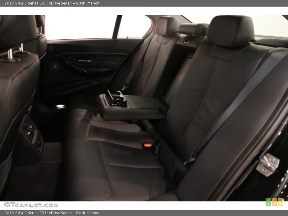 Black Interior Rear Seat for the 2013 BMW 3 Series 335i xDrive Sedan #90204383