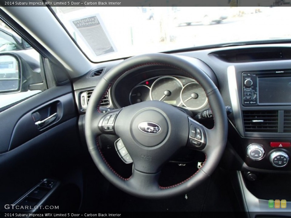 Carbon Black Interior Steering Wheel for the 2014 Subaru Impreza WRX Limited 5 Door #90205805
