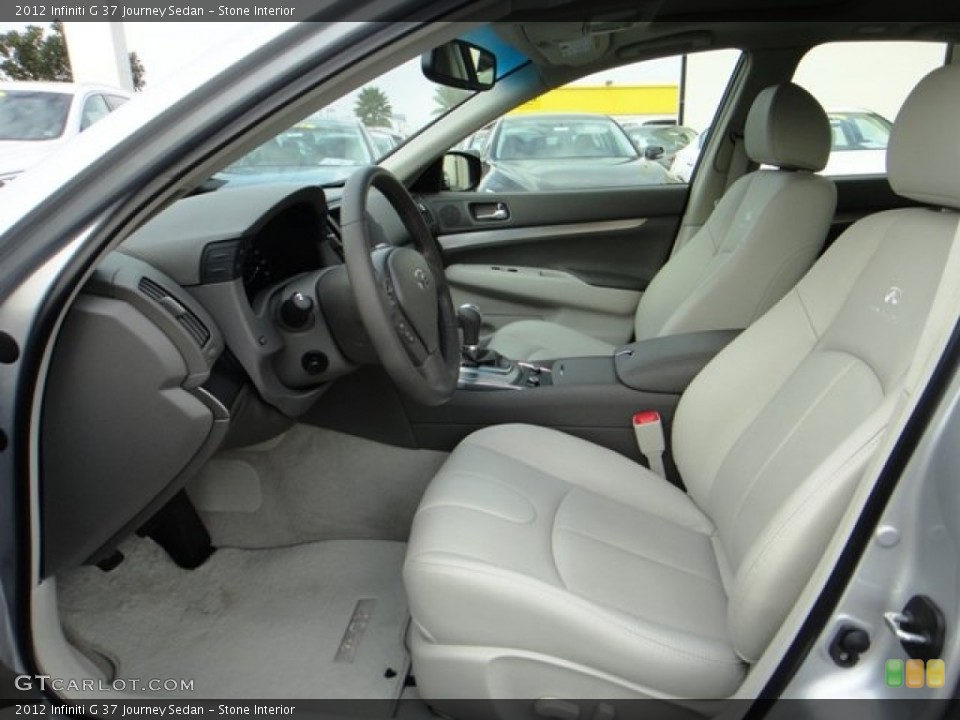 Stone Interior Front Seat for the 2012 Infiniti G 37 Journey Sedan #90206024