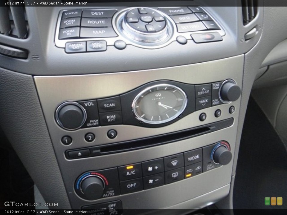 Stone Interior Controls for the 2012 Infiniti G 37 x AWD Sedan #90206528