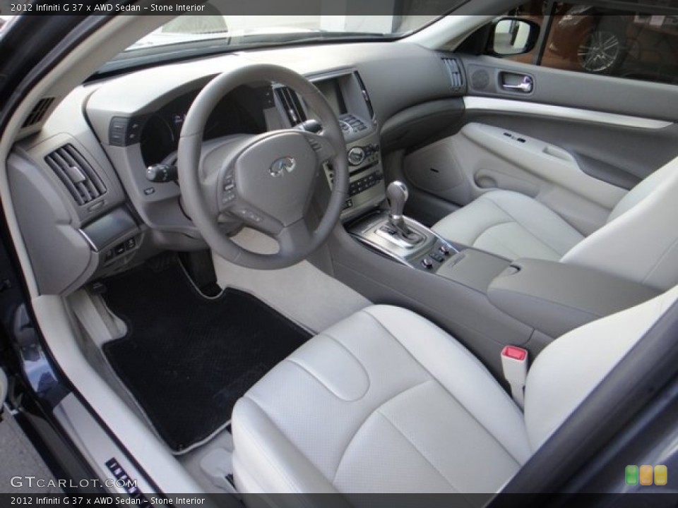 Stone Interior Prime Interior for the 2012 Infiniti G 37 x AWD Sedan #90206618