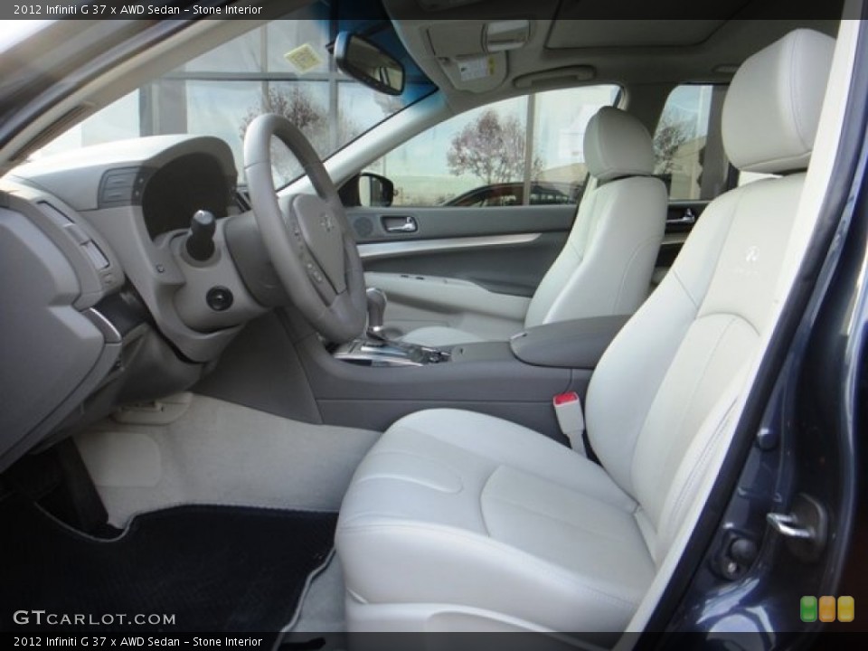 Stone Interior Front Seat for the 2012 Infiniti G 37 x AWD Sedan #90206639