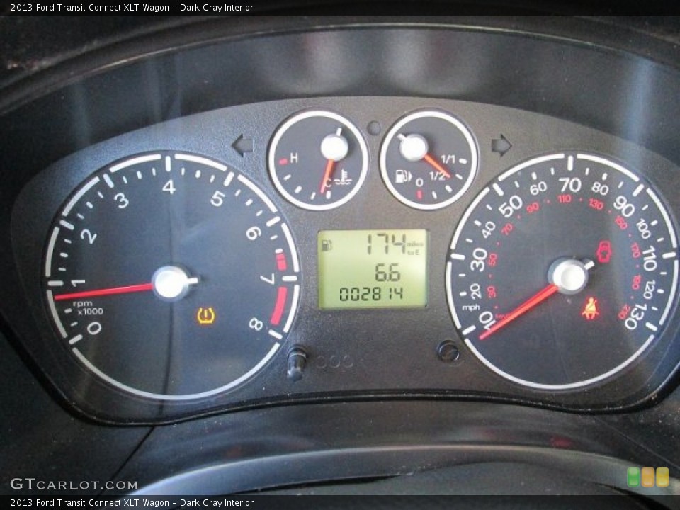 Dark Gray Interior Gauges for the 2013 Ford Transit Connect XLT Wagon #90208970