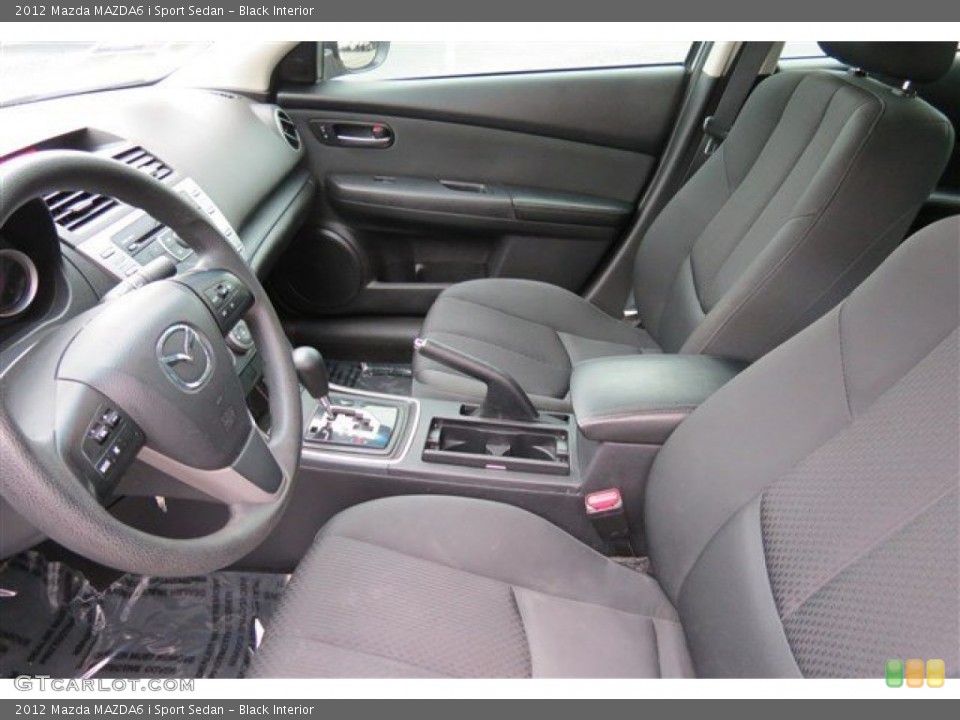 Black Interior Front Seat for the 2012 Mazda MAZDA6 i Sport Sedan #90210650