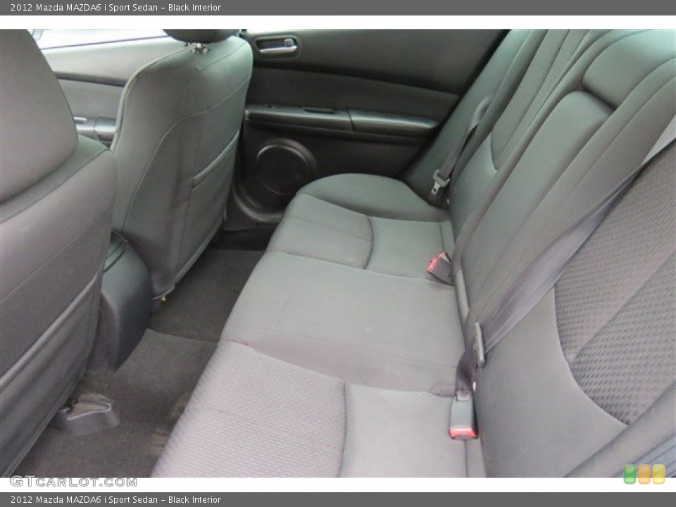 Black Interior Rear Seat for the 2012 Mazda MAZDA6 i Sport Sedan #90210671
