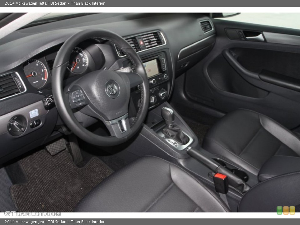 Titan Black Interior Prime Interior for the 2014 Volkswagen Jetta TDI Sedan #90217040