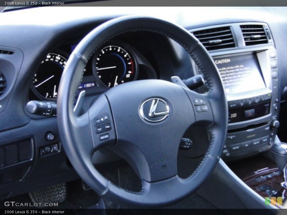 Black Interior Steering Wheel for the 2006 Lexus IS 350 #90218363