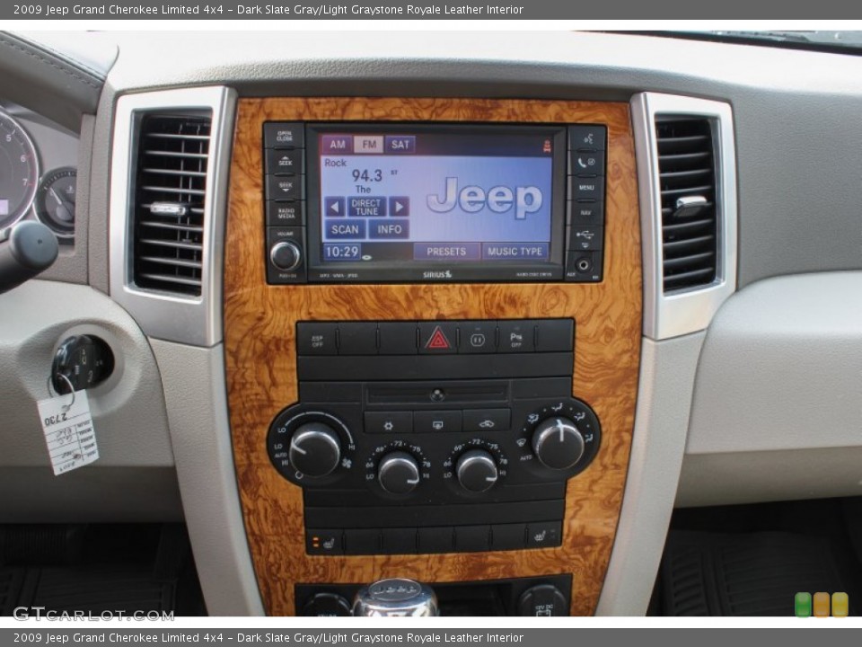 Dark Slate Gray/Light Graystone Royale Leather Interior Controls for the 2009 Jeep Grand Cherokee Limited 4x4 #90223256