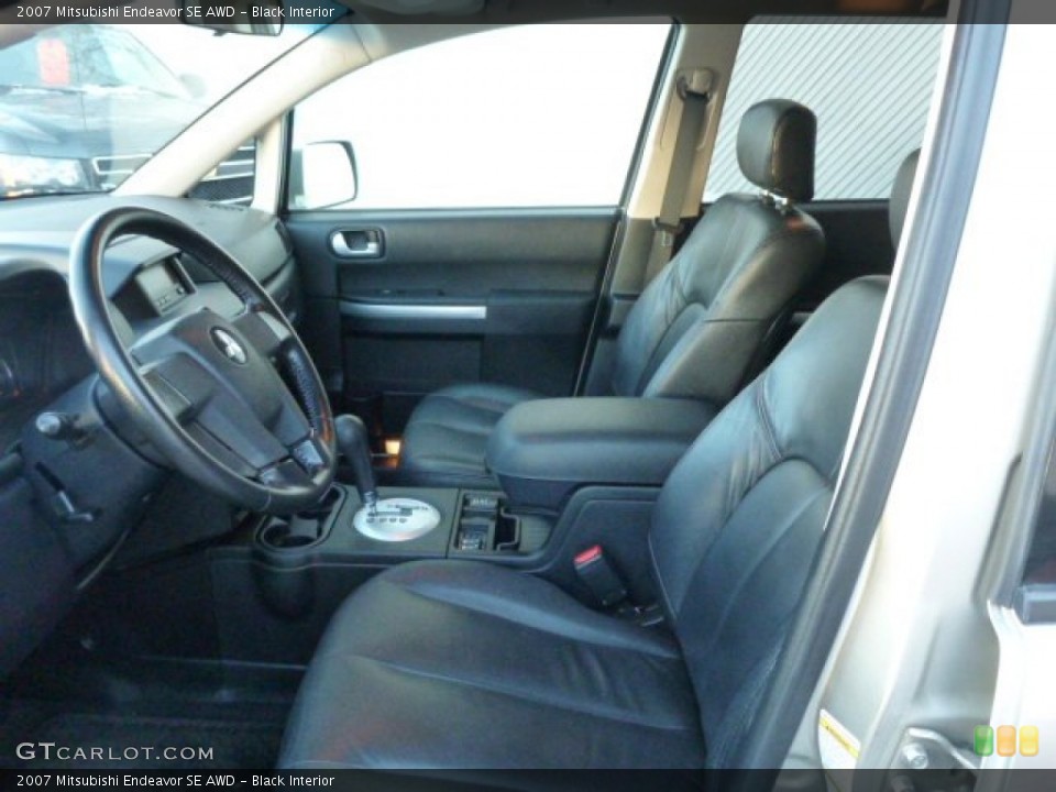 Black Interior Front Seat for the 2007 Mitsubishi Endeavor SE AWD #90223289