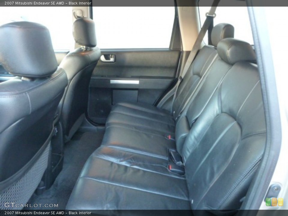 Black Interior Rear Seat for the 2007 Mitsubishi Endeavor SE AWD #90223303