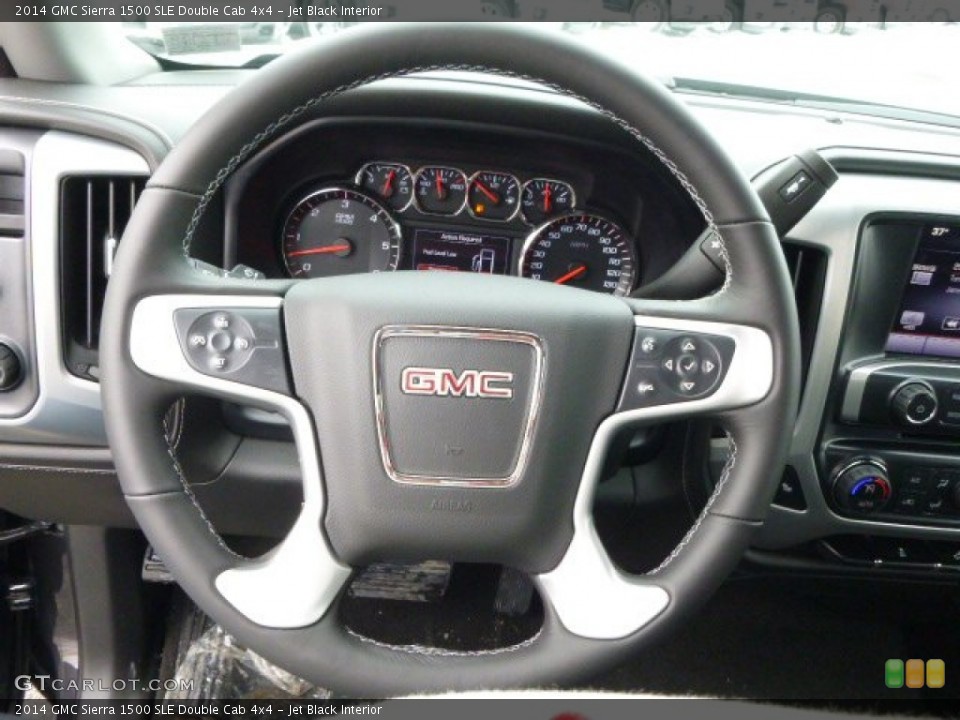 Jet Black Interior Steering Wheel for the 2014 GMC Sierra 1500 SLE Double Cab 4x4 #90230840