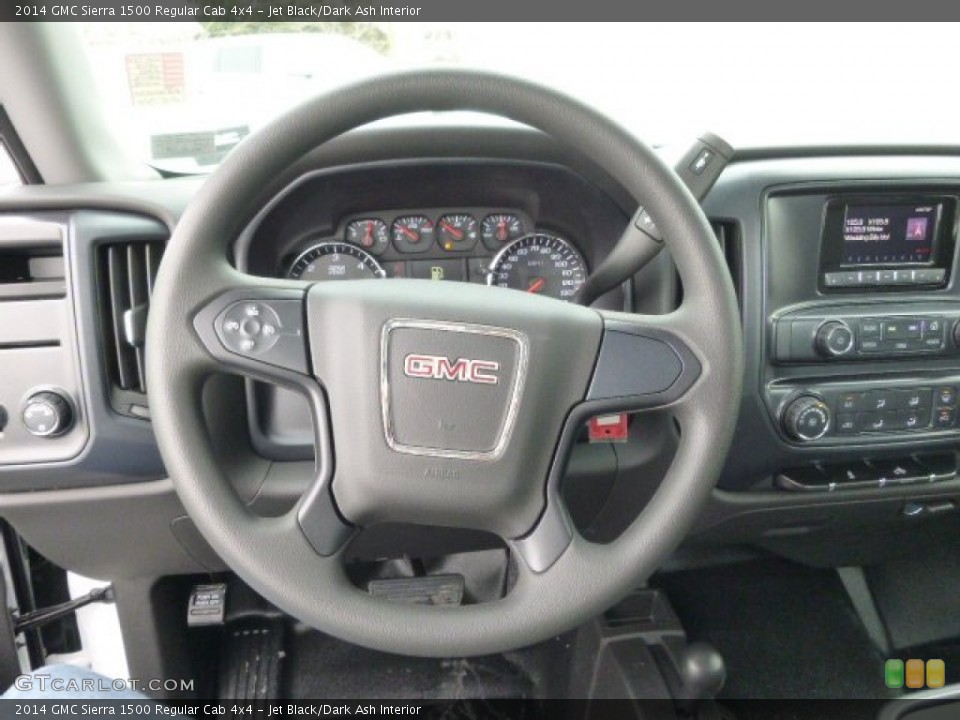 Jet Black/Dark Ash Interior Steering Wheel for the 2014 GMC Sierra 1500 Regular Cab 4x4 #90231368