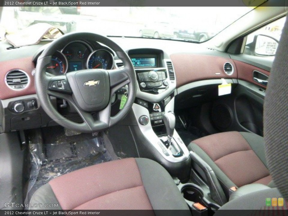 Jet Black/Sport Red 2012 Chevrolet Cruze Interiors