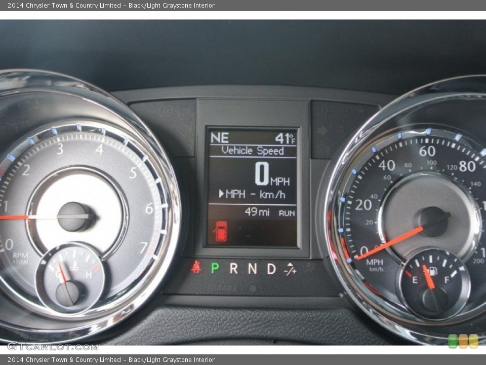 Black/Light Graystone Interior Gauges for the 2014 Chrysler Town & Country Limited #90235430