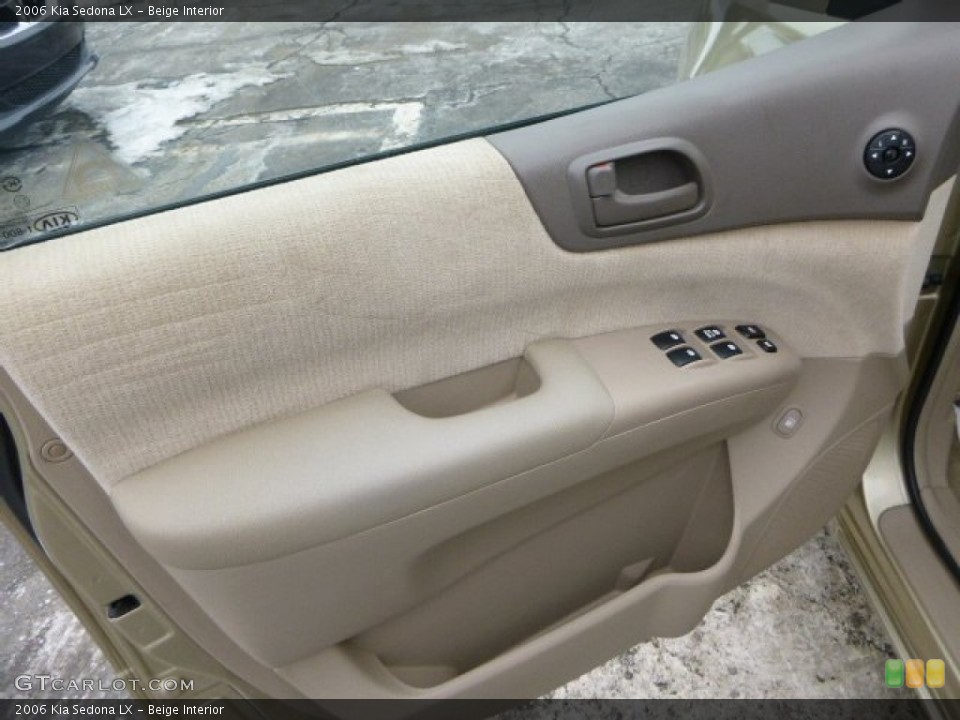 Beige Interior Door Panel for the 2006 Kia Sedona LX #90235460