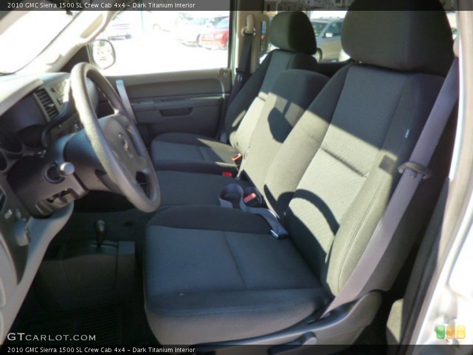 Dark Titanium Interior Front Seat for the 2010 GMC Sierra 1500 SL Crew Cab 4x4 #90236962