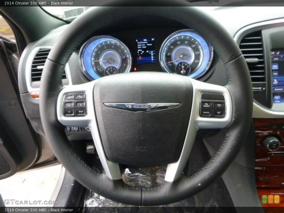 Black Interior Steering Wheel for the 2014 Chrysler 300 AWD #90237437