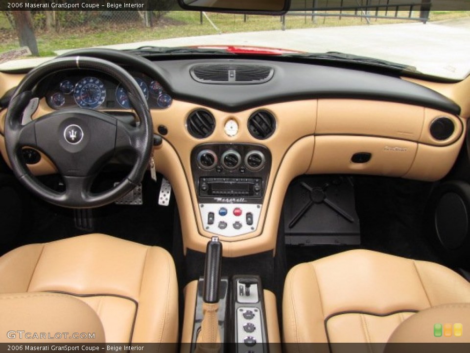 Beige Interior Dashboard for the 2006 Maserati GranSport Coupe #90237887
