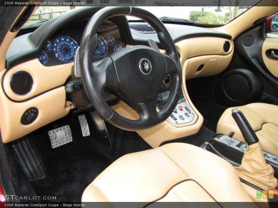 Beige Interior Prime Interior for the 2006 Maserati GranSport Coupe #90237962