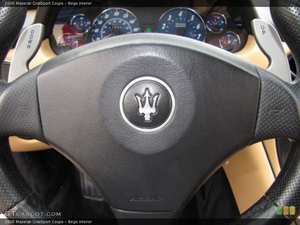 Beige Interior Steering Wheel for the 2006 Maserati GranSport Coupe #90237980