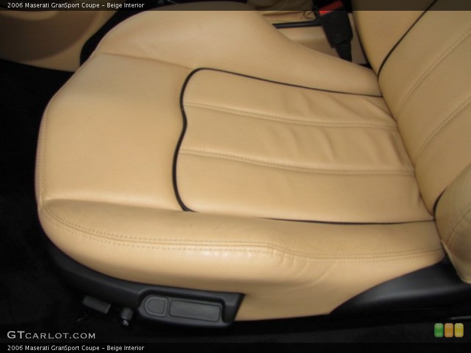 Beige Interior Front Seat for the 2006 Maserati GranSport Coupe #90238127