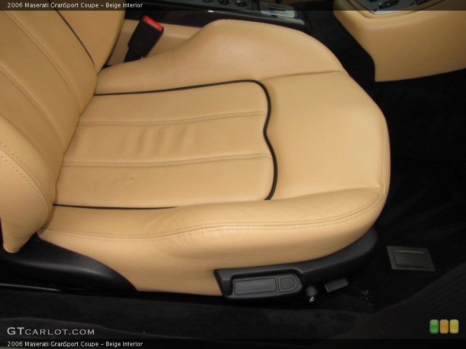 Beige Interior Front Seat for the 2006 Maserati GranSport Coupe #90238145