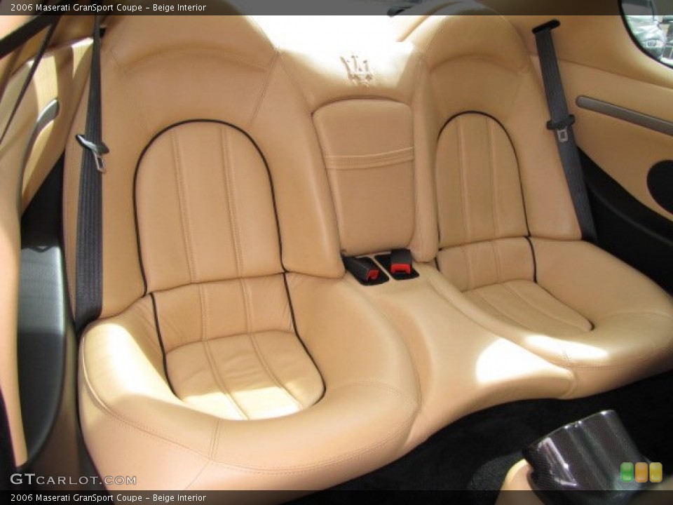 Beige Interior Rear Seat for the 2006 Maserati GranSport Coupe #90238151
