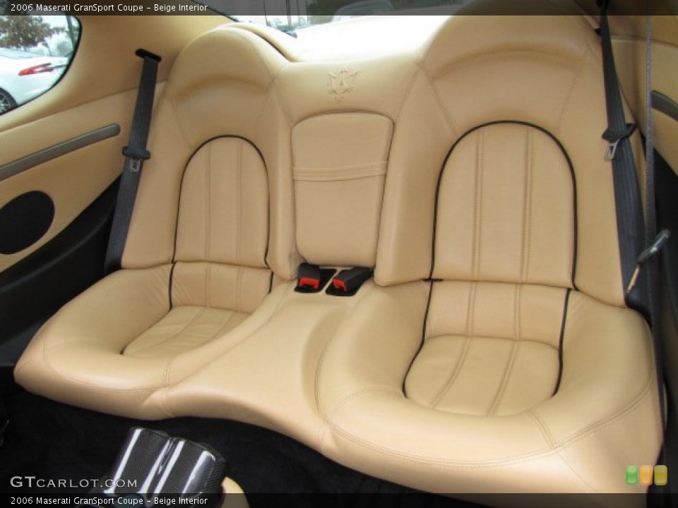 Beige Interior Rear Seat for the 2006 Maserati GranSport Coupe #90238160